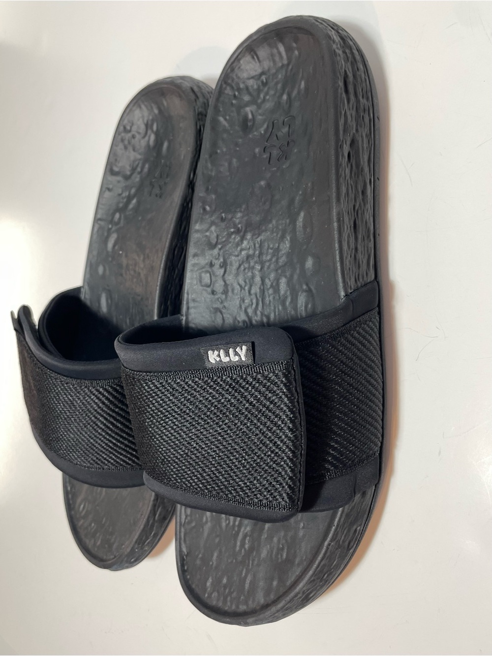 KLLY Black Apollo Adjustable Slide Sandals Men’s 12 - Picture 7 of 10